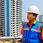 HVAC Engineer on a Construction Site**

"A fully clothed, professional HVAC engineer wearing a hard hat and safety vest, inspecting newly installed ductwork on a bustling construction site in Ho Chi Minh City. Modern high-rise buildings in the background. Safe for work, appropriate content, perfect anatomy, correct proportions, natural pose, professional, well-formed hands, proper finger count, natural body proportions, modest clothing, family-friendly."

**